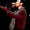 Berlin Concert 2025 Logan Henderson Maroon Bomber Satin Jacket