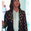 Molly Wells Loot S03 Black and Gold Dot Blazer