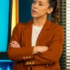 Sarah Truong Hudson and Rex S08 Brown Blazer