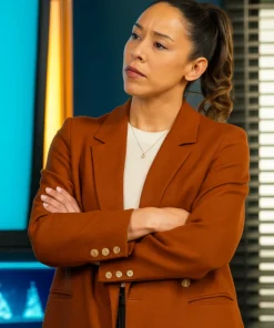 Sarah Truong Hudson and Rex S08 Brown Blazer