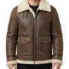 Mens B3 Flight Bomber Shearling Jacket