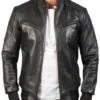 Black Leather Biker Jacket