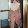 New York City Sydney Sweeney Fur Collar Long Coat