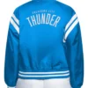 Oklahoma City Thunder Full Count Full-Snap Blue Satin Jacket