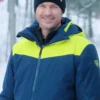 Oliver Hudson A Merry Little Ex-Mas Ski Blue Jacket
