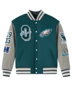 OVO Philadelphia Eagles Wool Varsity Jacket