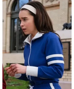 Ponies 2026 Emilia Clarke Blue Track Jacket