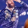 Post Malone Kansas City Chiefs vs Dallas Cowboys Bomber Satin Jacket