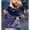 Post Malone Kansas City Chiefs vs Dallas Cowboys Blue Bomber Jacket