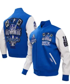Royal Hampton Pirates Homecoming Blue Varsity Bomber Jacket