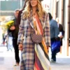 And Just Like That S02 Carrie Bradshaw Plaid Coat