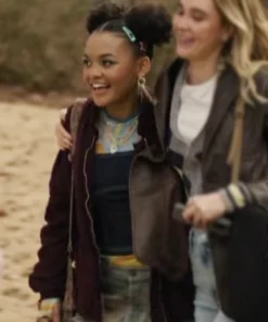 Celeste O’Connor Movie Scream 7 2026 Tatum’s Friend Maroon Jacket