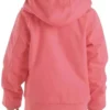 Women’s Sherpa Lined Hooded Active Full-Zip Pink Jacket