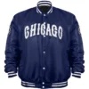 Chicago American Giants Script Blue Bomber Varsity Jacket