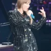 The Eras Tour The Final Show 2025 Taylor Swift Black Sequin Blazer