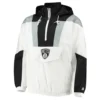 Brooklyn Nets Striker Crinkle Half-Zip Hoodie Jacket