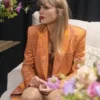 The End of an Era 2025 Taylor Swift Orange Sequin Blazer