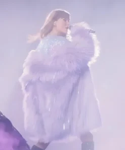 The Eras Tour The Final Show 2025 Taylor Swift Purple Fur Coat