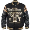 MLB Texas Rangers Series Champions Black Varsity Jacket