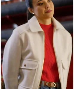 Rhiannon Fish The Christmas Cup White Jacket