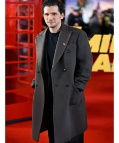 The Family Plan 2 Premiere 2025 Kit Harington Brown Coat