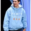 The Tonight Show Starring Jimmy Fallon 2025 Timothée Chalamet Blue Marty Supreme Hoodie Jacket