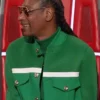 The Voice Season 28 Snoop Dogg Flap Pockets Green Coat