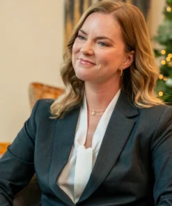 Cindy Busby Movie There’s No Place Like Christmas 2025 Grace Black Blazer