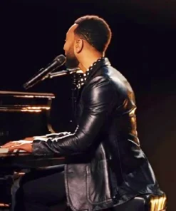Words + Music John Legend Leather Blazer