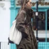 Emilia Clarke Casual Chic Luxurious Brown Jacket