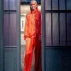 Gwyneth Paltrow Embraced A Playful Energy Orange Tracksuit
