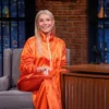 Gwyneth Paltrow Embraced A Playful Energy Satin Tracksuit