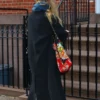 Jennifer Lawrence Celebrity Street Style Long Black Coat