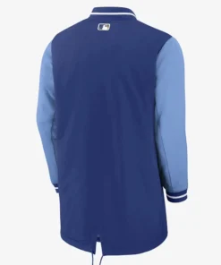 The Captain II Kansas City Royals Cream Full-Zip Satin Jacket