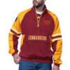 Washington Commanders Prospect Yellow & Burgundy Half-Zip Pullover Jacket