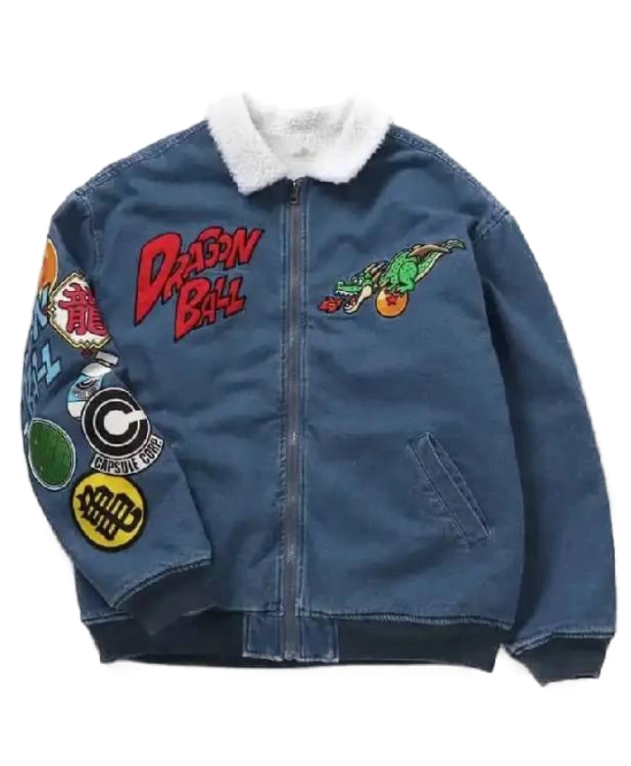 BREEZE x Dragon Ball 2026 Denim Boa Jacket for Men and Women