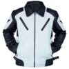 Buy this Black and White Moto Leather Jacket