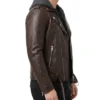 Dark Brown Vanguard Biker Jacket