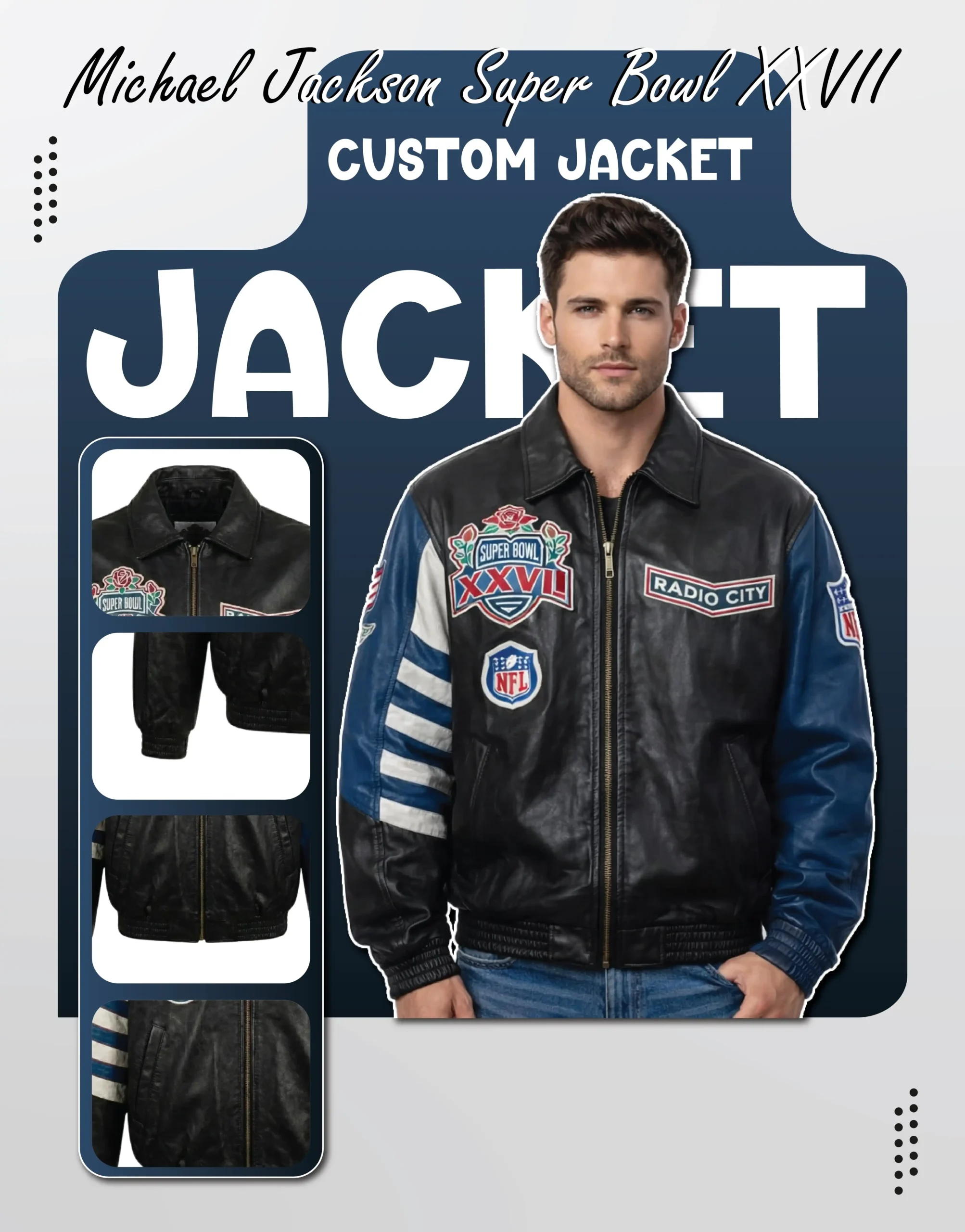 Michael Jackson Custom Jacket From Super Bowl XXVII