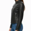 Womens Meadowlark Cafe Racer Leather Jacket