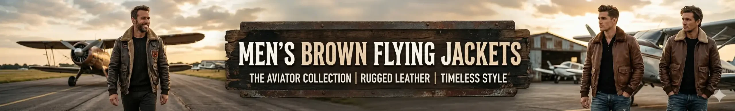 Mens Brown Flying Jacket