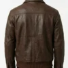 Classic A2 Flight Brown Bomber Leather Jacket