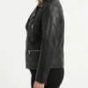 Buy Black Biker Quilted Leather Jacket for womens