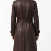 Alexis Brown Single Breasted Leather Coat