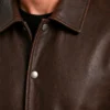 Mens Brown Varsity Real Leather Jacket