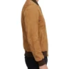 Mens Suede Tan Bomber Jacket