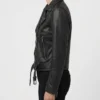 Biker Vyxen Cropped Leather Jacket