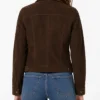 Buy Classic Womens Dark Brown Suede Jacket