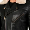 Furton Biker Black Leather Jacket