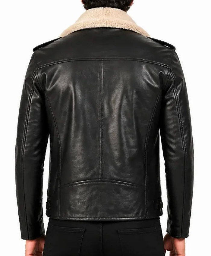 Furton Blacks Leather Biker Jacket
